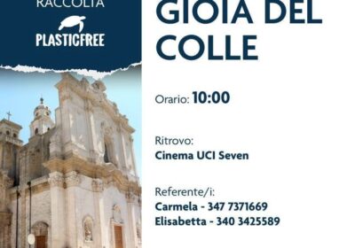 Primo evento targato Plastic Free a Gioia del Colle