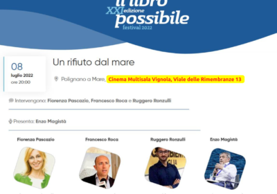 Navita al Festival Il Libro Possibile con il talk “Un rifiuto dal mare” sulla Legge SalvaMare – GALLERY e VIDEO