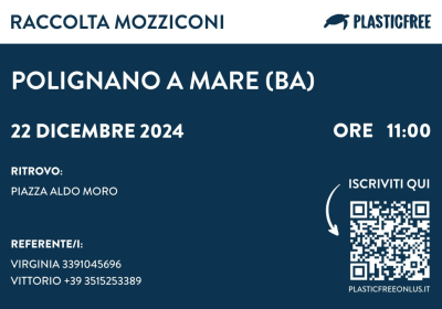 Polignano a Mare: raccolta mozziconi Plastic Free