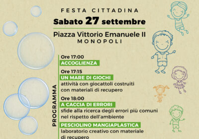 Monopoli: “Cambio di rotta: un ambiente da salvare”