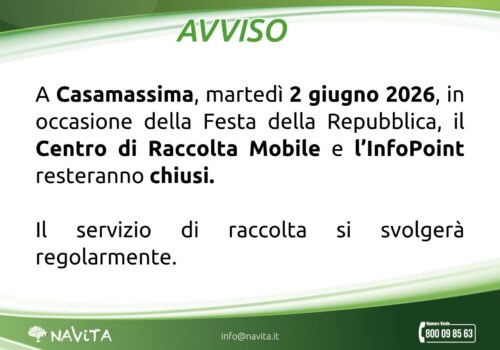 Chiusure 2 Giugno – Casamassima